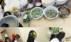 시원하게 물 빼고 식사타임