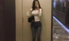 흰티 청바지녀가 보여주는 CK속옷
