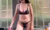 물에 몸을 적시는 168cm 49kg 누나