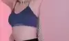 QWER 쵸단 남색 CK 브라탑 깊은 슴골
