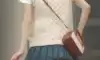 뛰어가는 레드벨벳 웬디 데님 주름치마 회색 속바지 엉밑살
