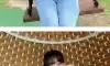 강인경 티셔츠 훌러덩 검정브라