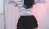 짧은 치마 속 살짝살짝 엉밑살 보여주는 BJ 류하