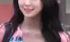 핑크셔츠 속 몽실한 윗슴골 프로미스나인 백지헌