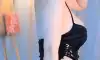 bj 그릴래영 옆트임 블랙치파오 리액션 우유 댄스
