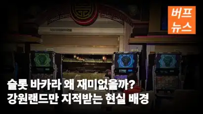 슬롯 바카라 왜 재미없을까? 강원랜드만 지적받는 현실 배경