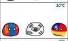 몽골인, 한국인, 대만인의 기온 감각