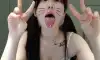 혀 내밀고.. 눈 뒤집어 까.. 침 흘리는 아헤가오녀