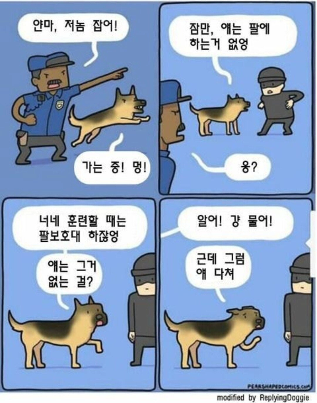 81516d617600e731a65ef2701f3603cc.webp 실제로 꽤 흔하다는 경찰견 해고사유.jpg