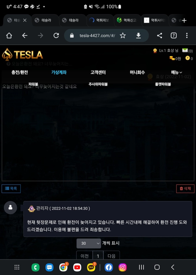 테슬라먹튀