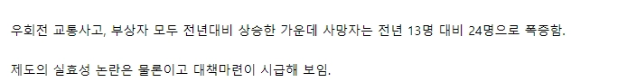 우회전 사고 사망자 “2배 폭증”