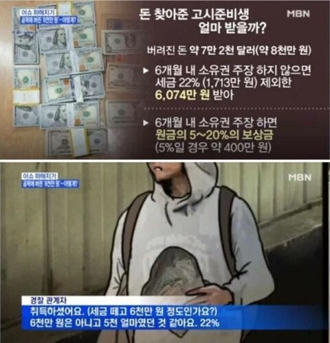 7만 달러 주운 신림동 고시생