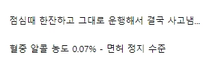 시내버스 대낮 음주운전 사고