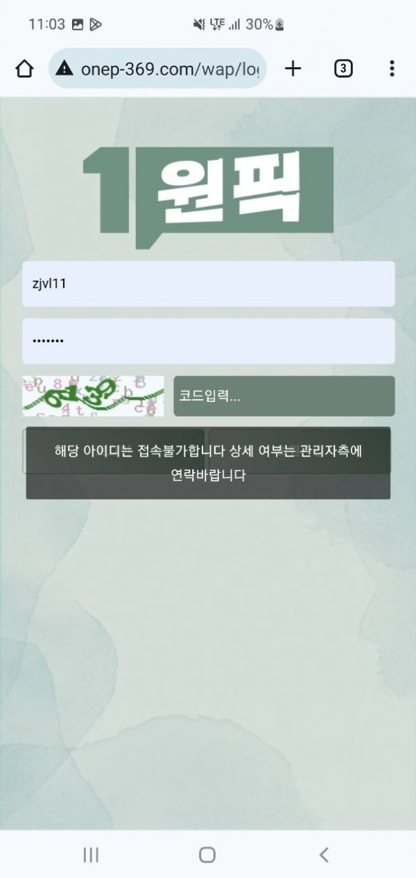 원픽  먹튀