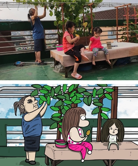 아니 이렇게 똑같이 그렸을줄은 몰랐지 ㅋㅋ