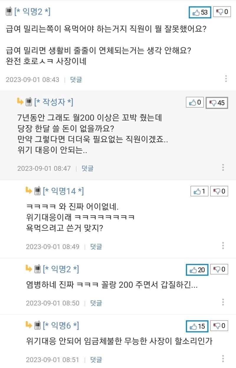 직원 한명 때문에 스트레스 받는 쇼핑몰 사장