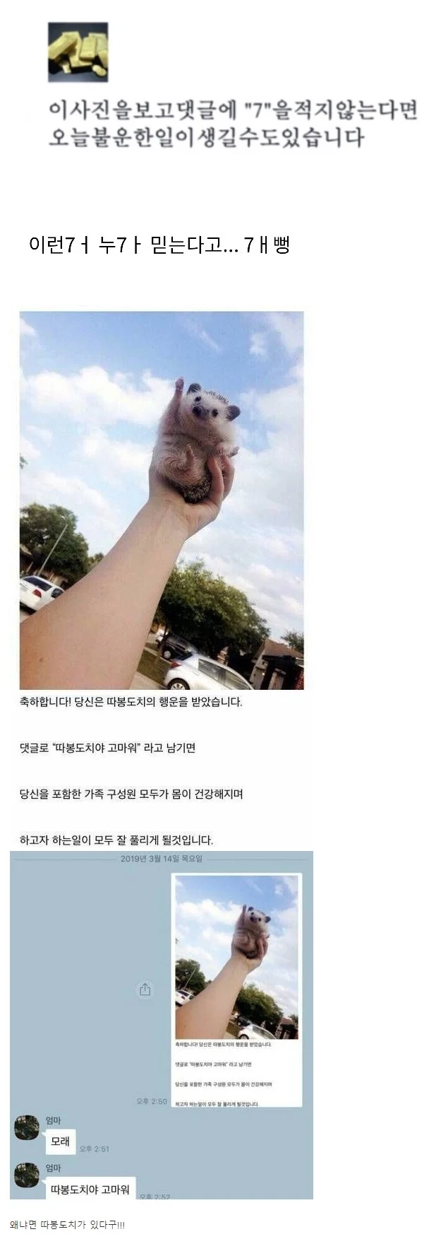 이런 거 믿는 사람 한심