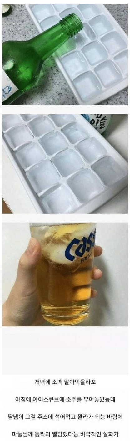 와이프한테 등짝 개털린 아재