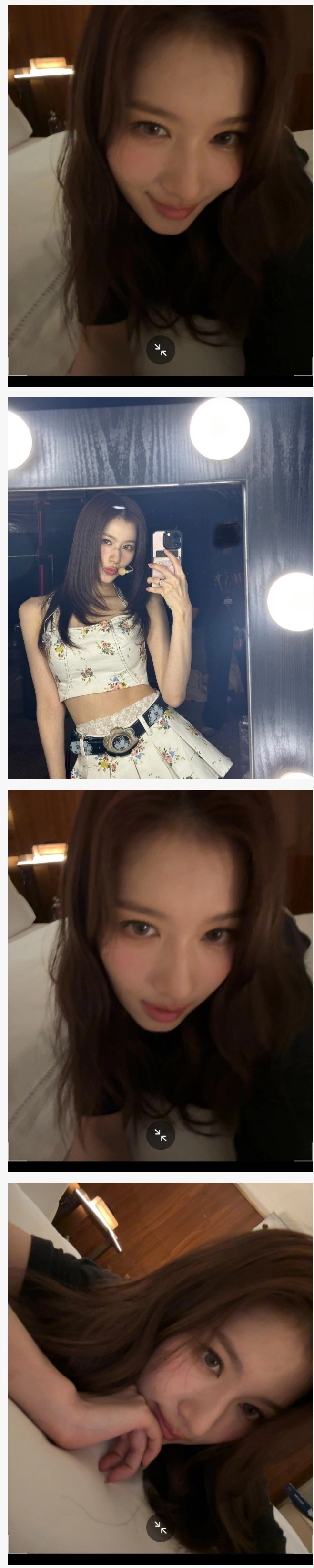대놓고 매혹 스킬 날리는 트와이스 사나