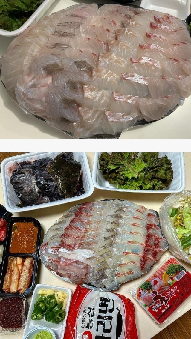 모듬회 40,000원어치 혜자 VS 창렬