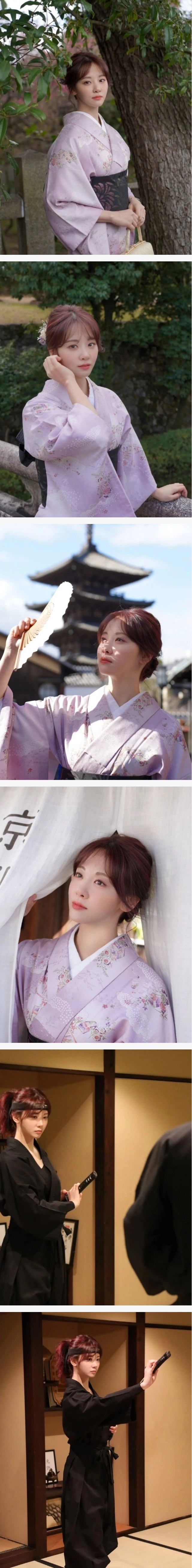 기모노 입은 김민아 미모
