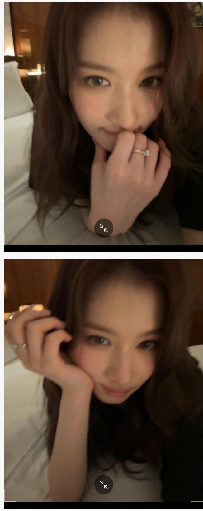 대놓고 매혹 스킬 날리는 트와이스 사나