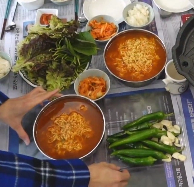 충격.. 놀면뭐하니에 나온 라면