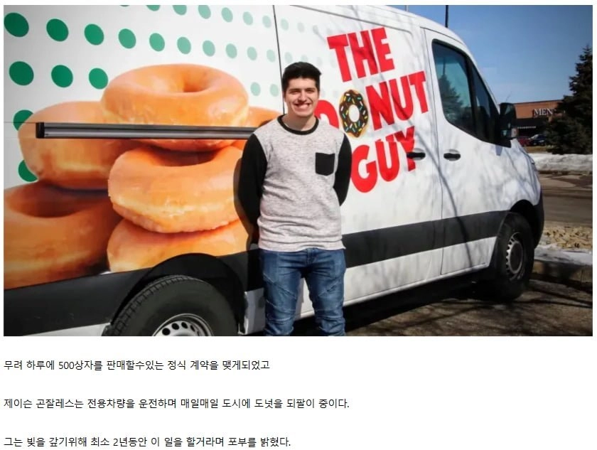 미국 크리스피 도넛 되팔이 최후