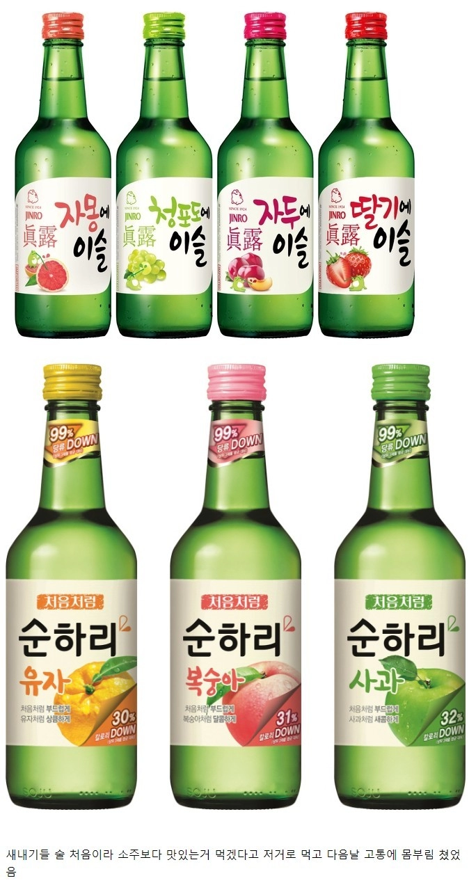 한 때 대학가를 휩쓸었던 소주