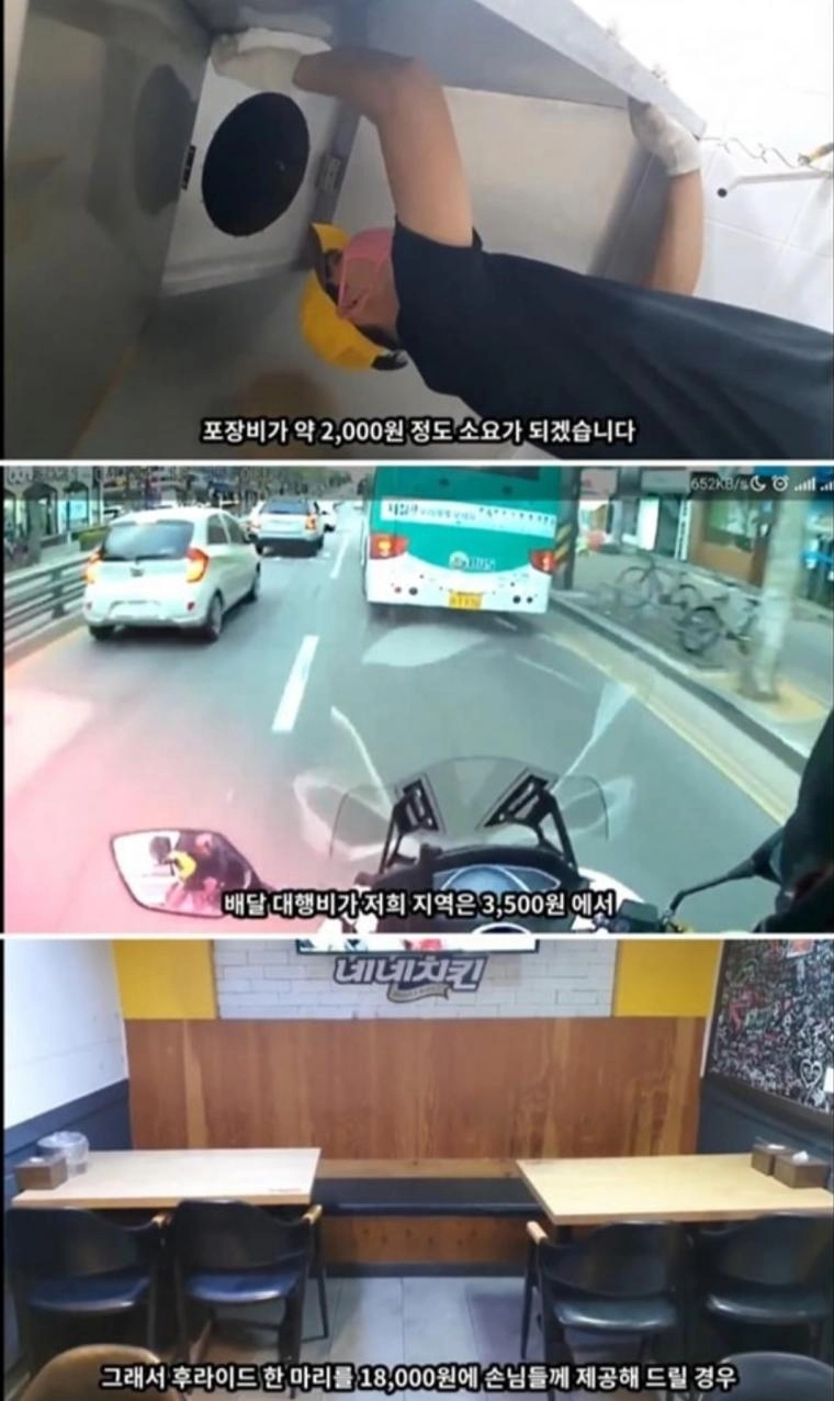 팔수록 1100원씩 적자 라는 치킨집