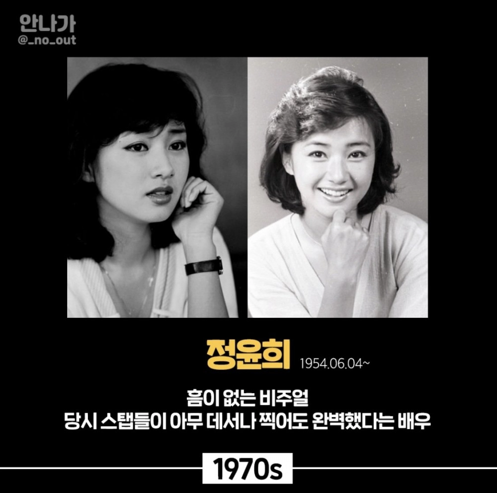대한민국 최고 미녀 여배우 계보