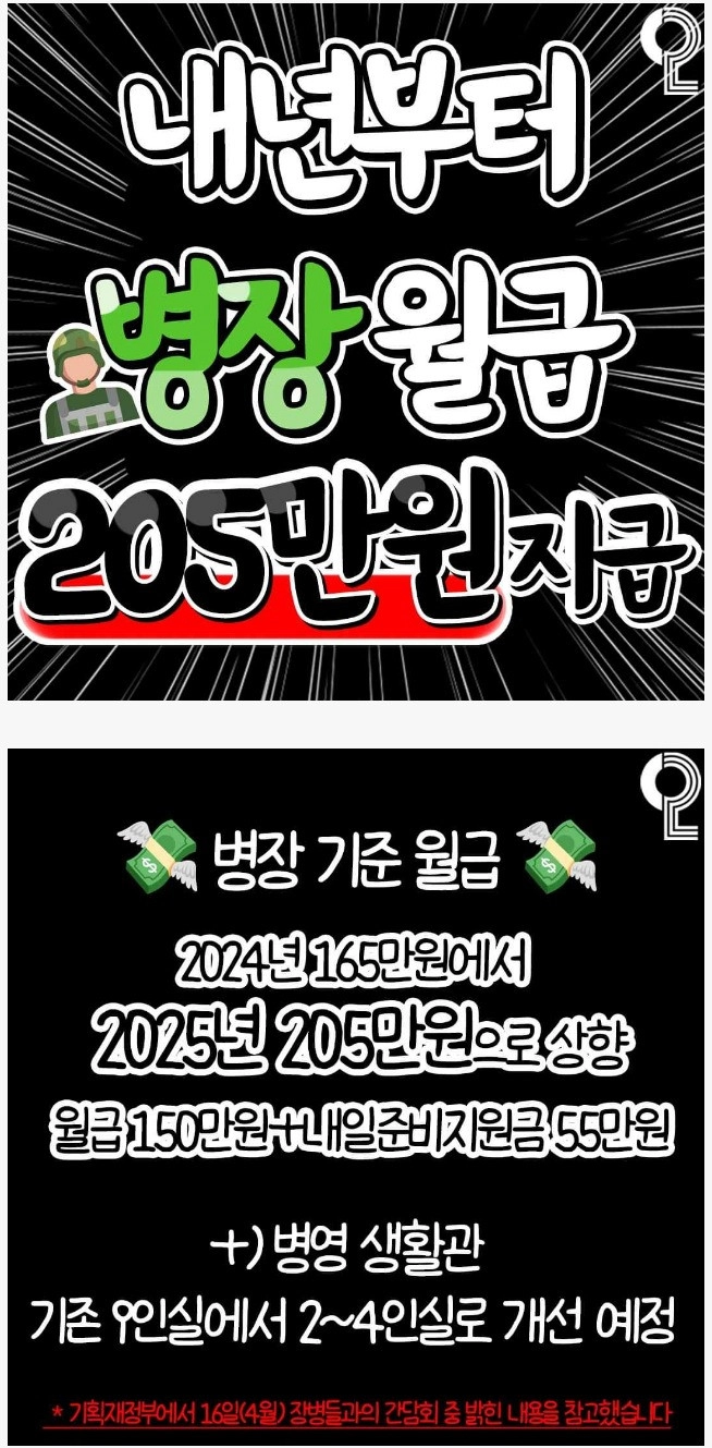 내년부터 받게 되는 병장 월급 실화??
