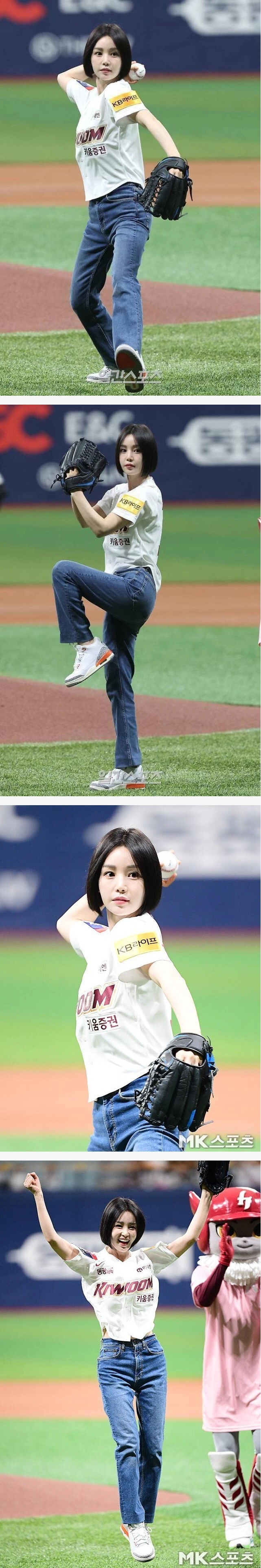 올해 41살 KBO 시구하는 남규리