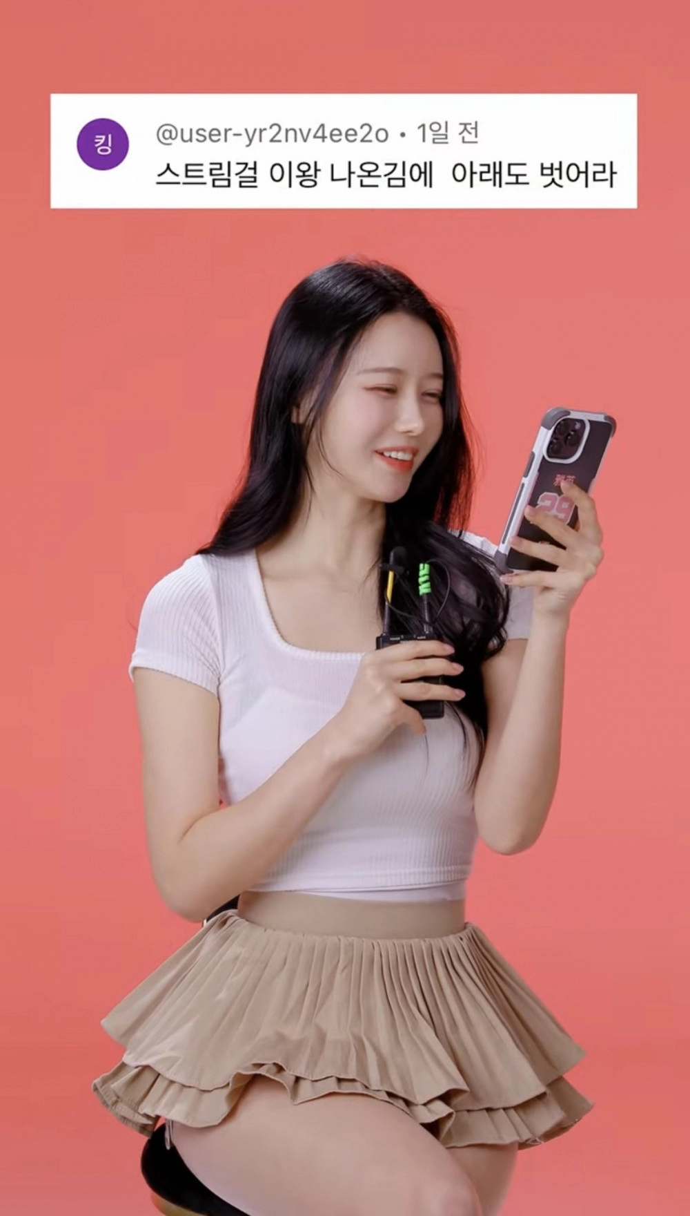 치어리더가 받는 악플 수준