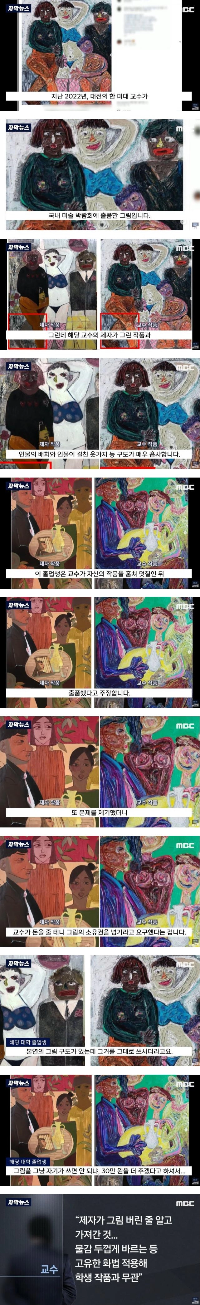 제자를 무혐의로 고소한 미대 교수