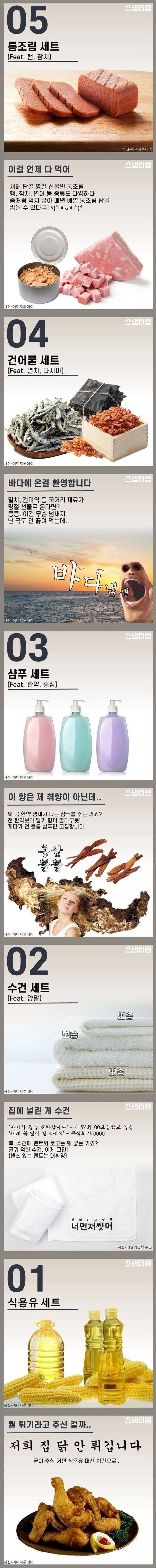 의외로 불호가 많다는 명절 선물세트