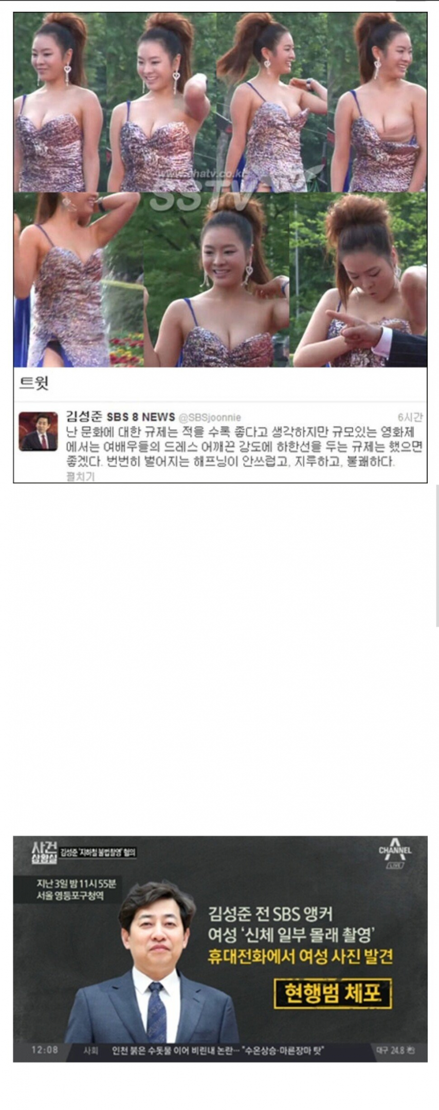 여배우들 드레스 규제했으면 좋겠다던 사람