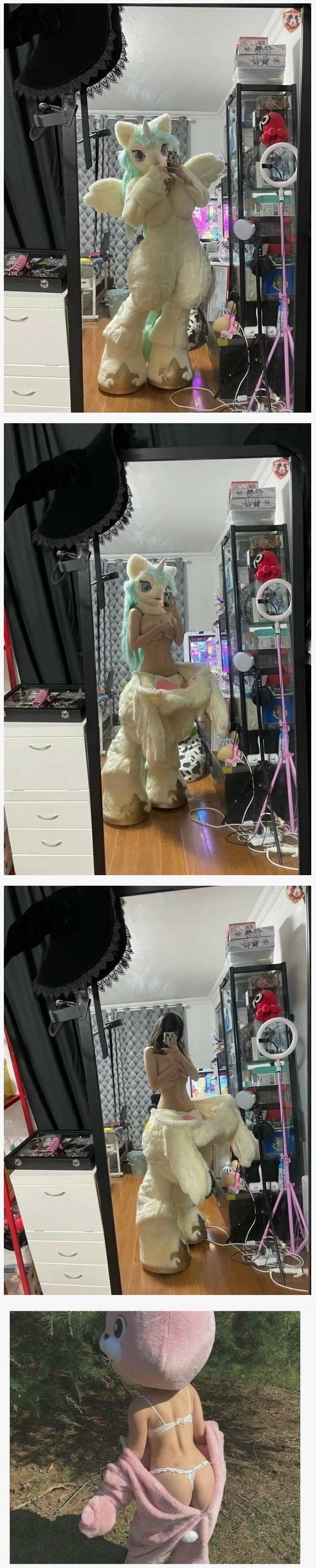 인형탈 알바녀 반전 몸매 ㄷㄷ