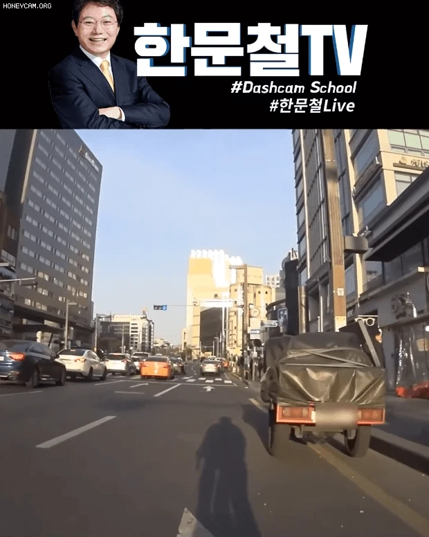 셀프 제보하고 욕먹는 자전거 운전자