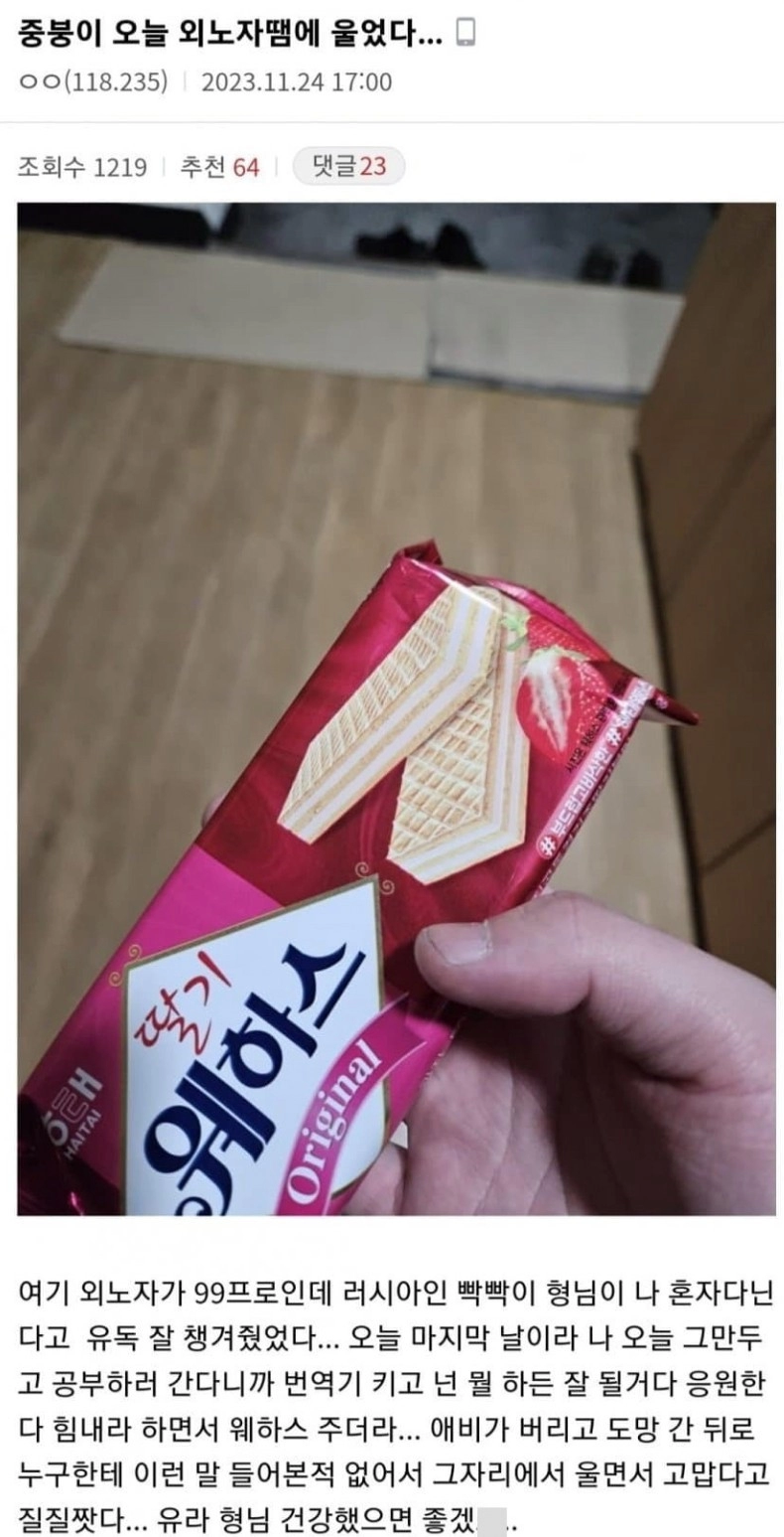 퇴사날 울어버린 중소기업 디시인