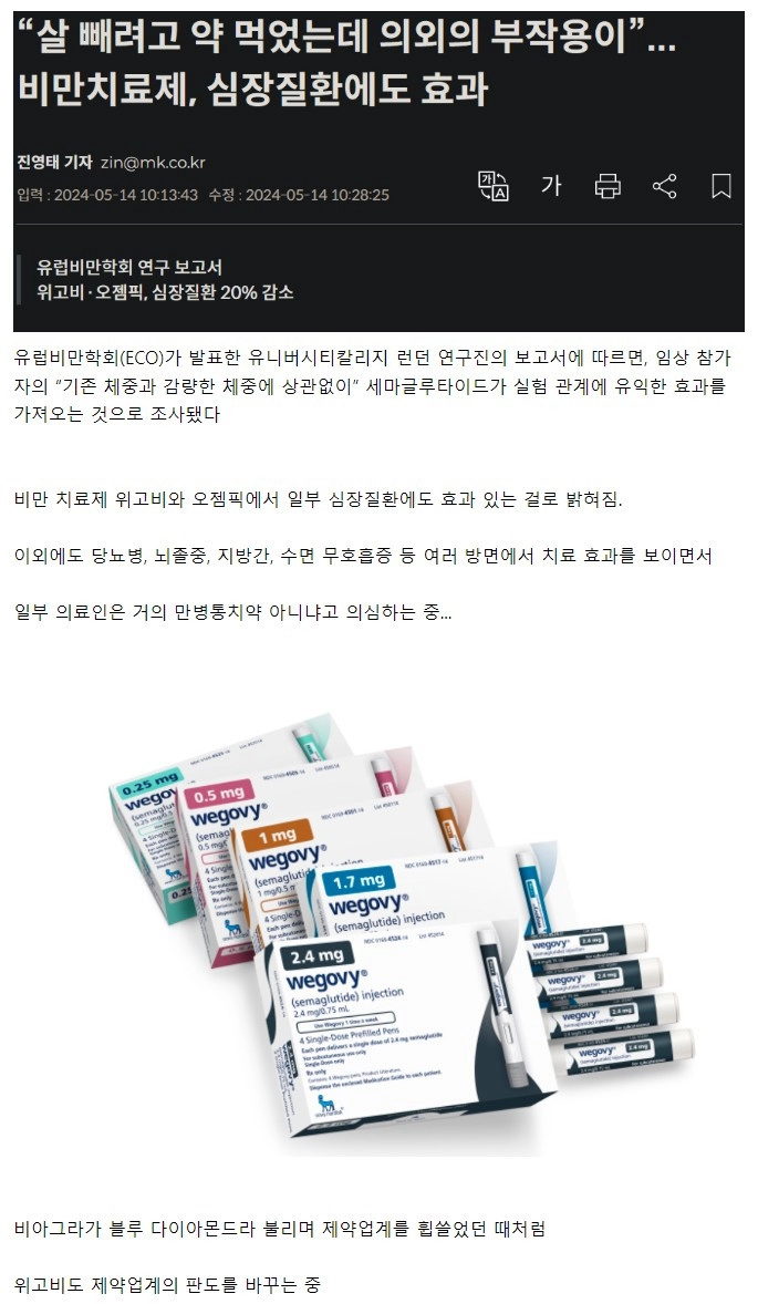 제2의 비아그라가 되고 있는 비만치료제