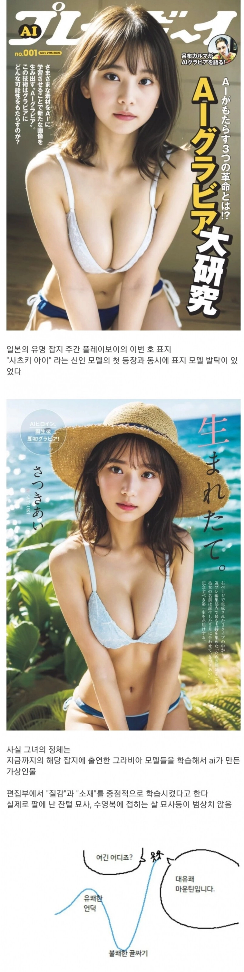 최근 일본에서 논란중인 잡지 모델