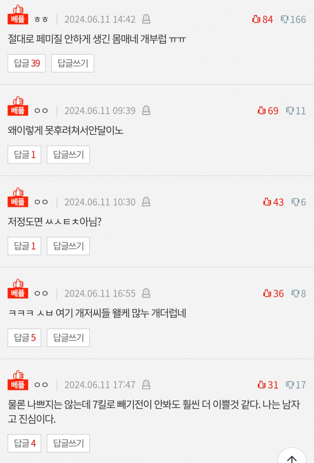 몸매 자랑하는 네이트판녀