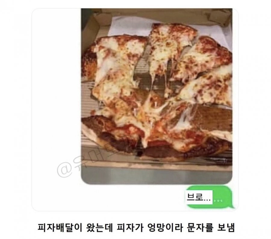 정직한 가게 피자가 다 흔들려서왔는데....