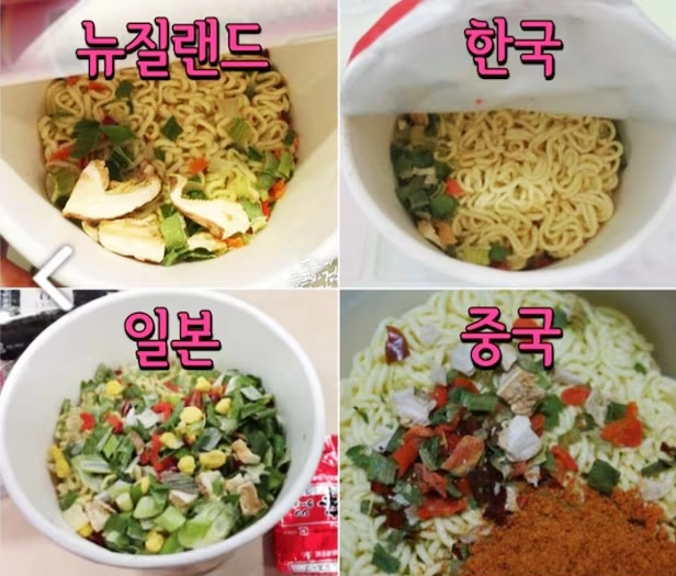 일본 봉지라면 vs 일본에 파는 한국 봉지라면