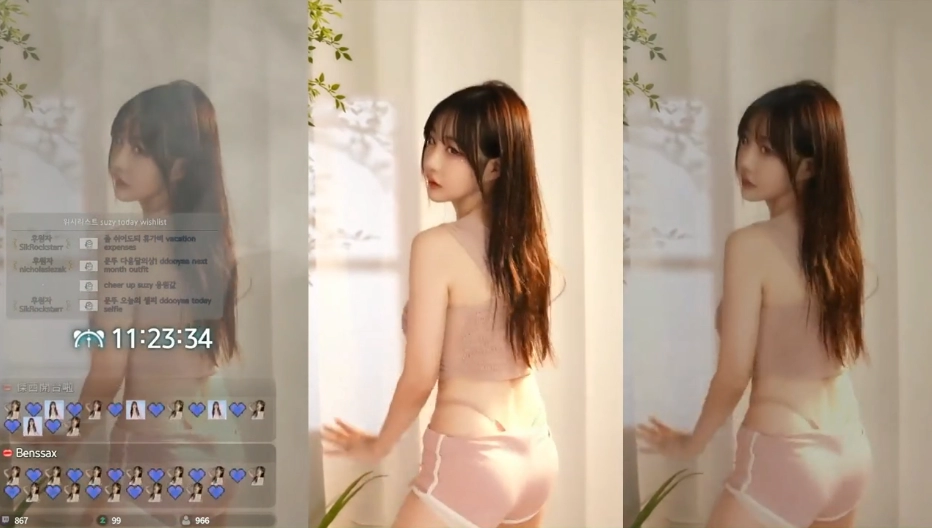 BJ문뚜야 살색 돌핀팬츠 + 바니걸 의상