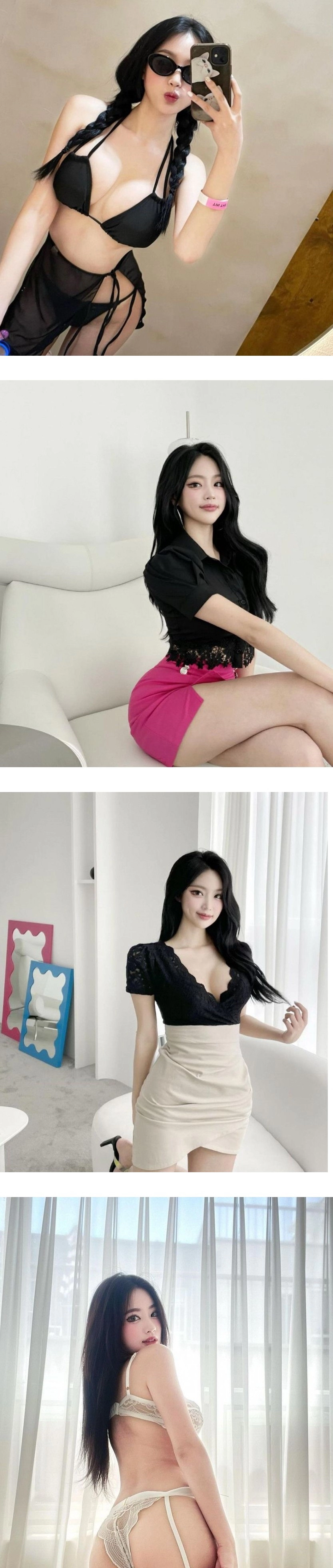 진짜 섹시폭탄 린다 검정 언더붑 비키니 몸매 ㄷㄷ