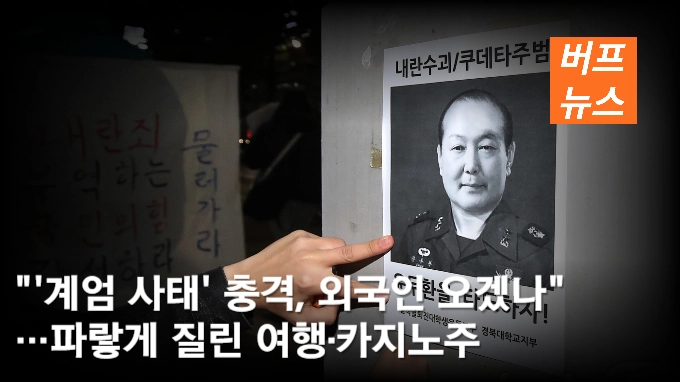 ''계엄 사태' 충격, 외국인 오겠나'…파랗게 질린 여행·카지노주