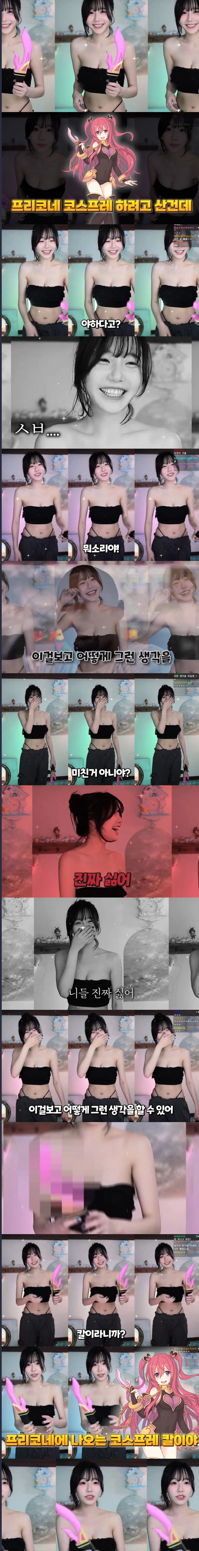 딜도 같아 코스프레 대참사 난 수련수련