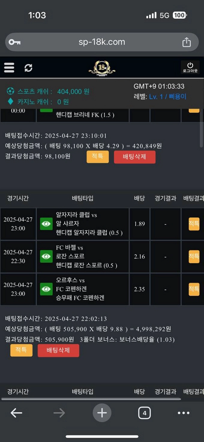 18K 먹튀